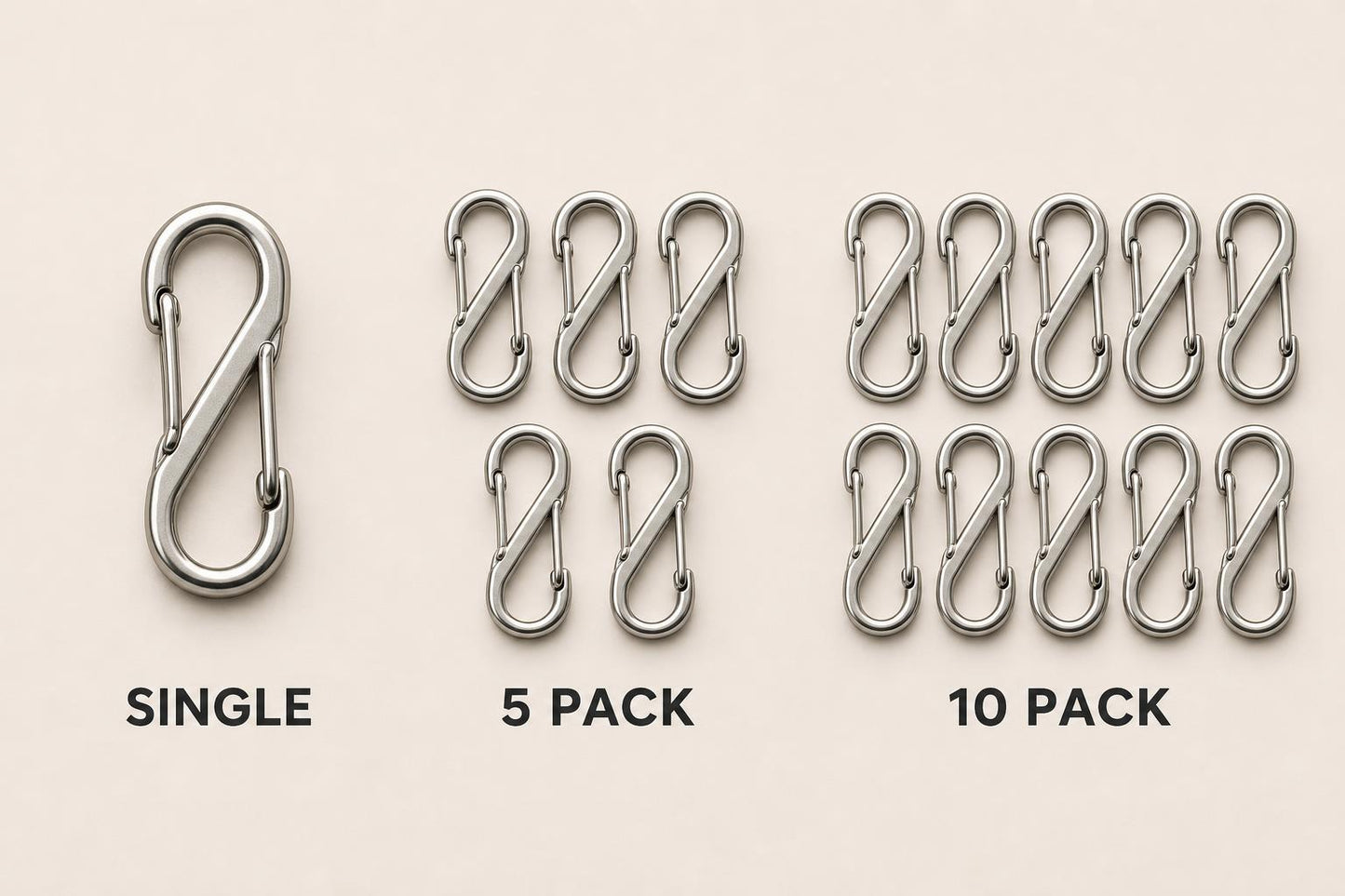 S-Buckle Mini Alloy Snap Hook